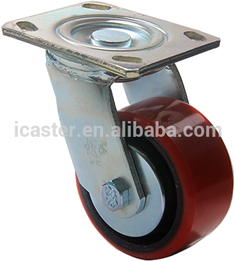 Heavy Duty 4 Inch Pu Swivel Caster Steel Plate Rigid - Tape Measure (800x800), Png Download