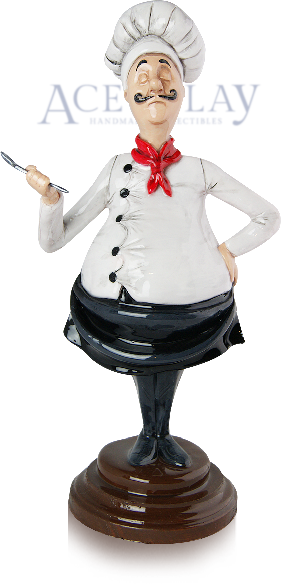 Ace Of Clay Bon Appetit Figurine - Sculpture (561x1164), Png Download