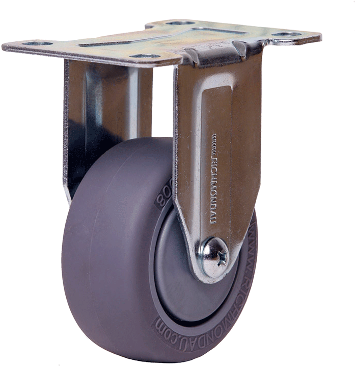 Richmond Castor Rigid With Institutional Rubber 75mm - Richmond Castor Rigid With Rebound Rubber 75mm Wheel (800x800), Png Download