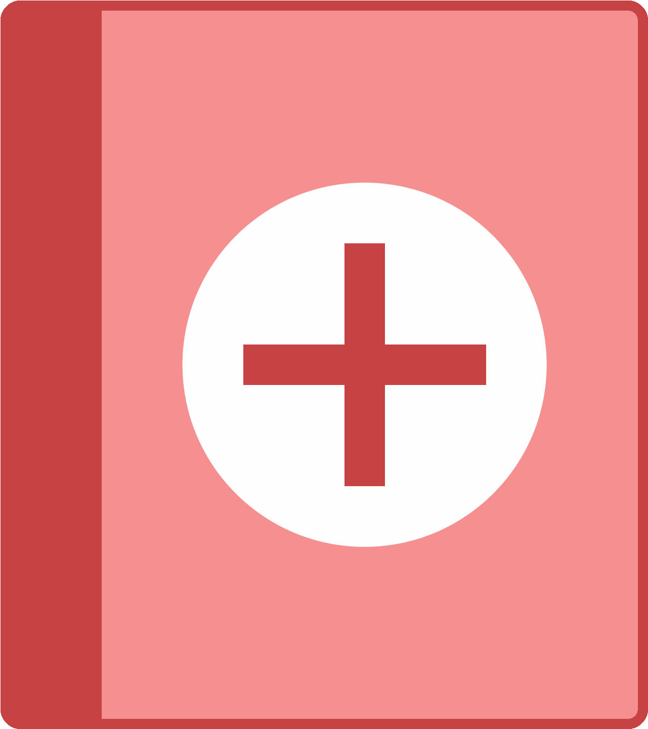 Health Book Icon - Icone Carnet De Santé (1600x1600), Png Download