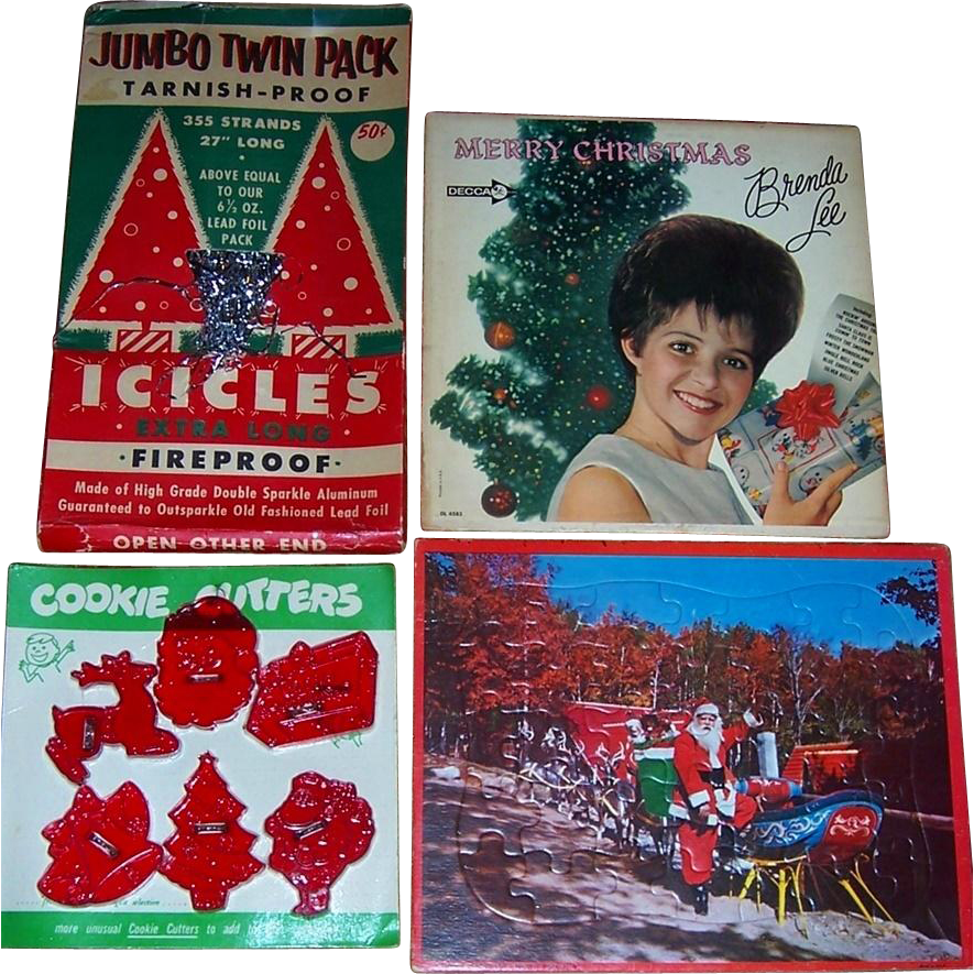 Four 1960's Classic Christmas Collectibles, Puzzle, - Rockin' Around The Christmas Tree (885x885), Png Download