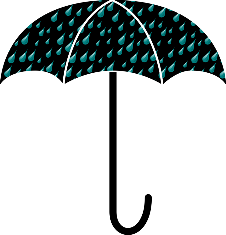 Umbrella Drawing Silhouette Clothing Document - Clip Art Image Of Umbrella (721x750), Png Download