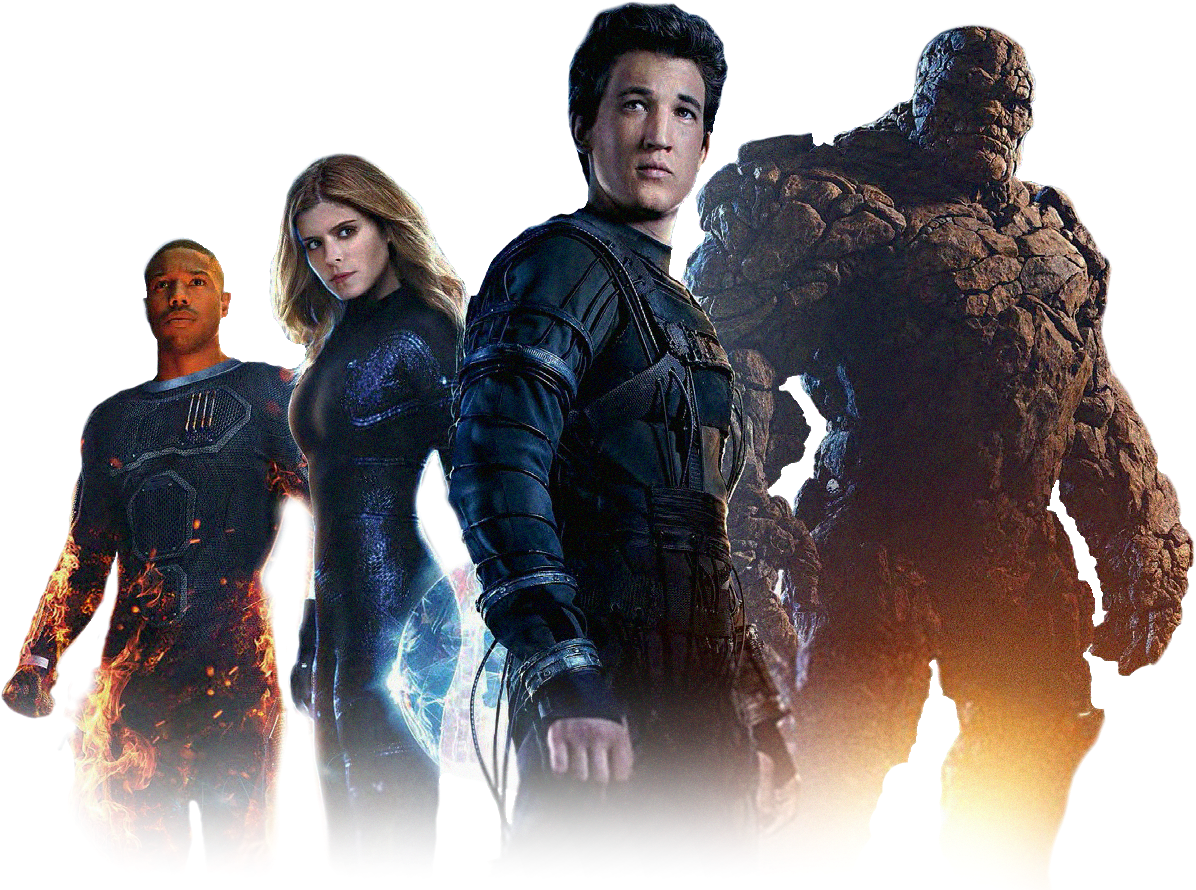 Home To Transparent Superheroes New Fantastic Four (1220x909), Png Download