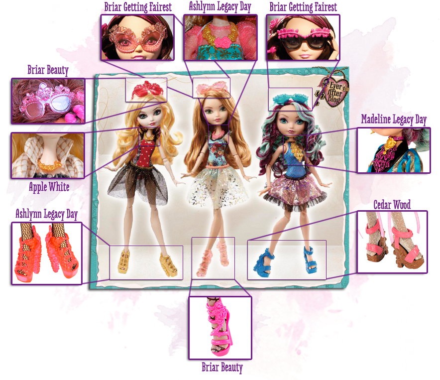 Ever After High Images Eah Same Stuff From Other Dolls - Ever After High Mirror Beach Apple White Doll (883x776), Png Download