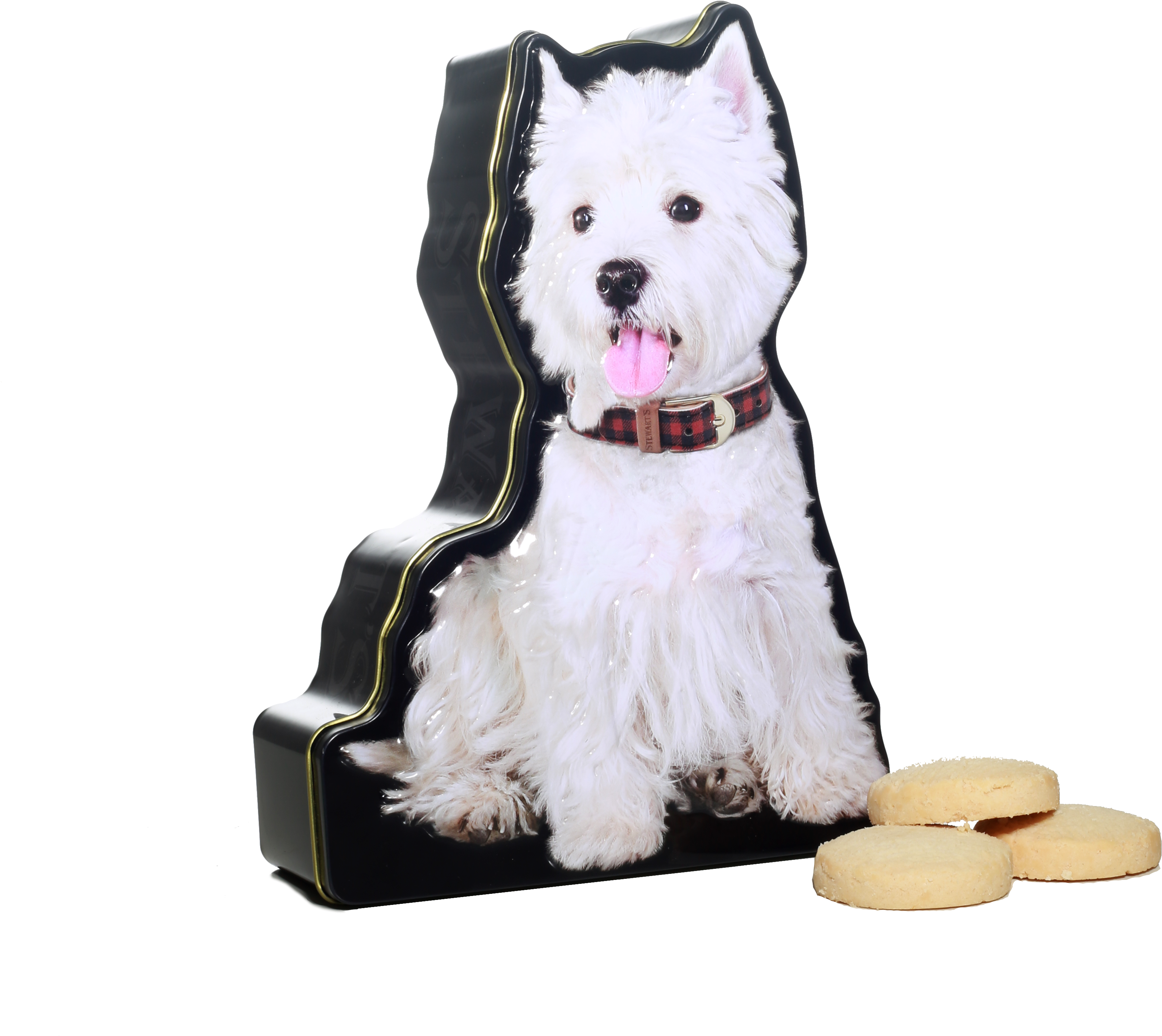 Westie Shortbread Tin - Shortbread (3643x3643), Png Download