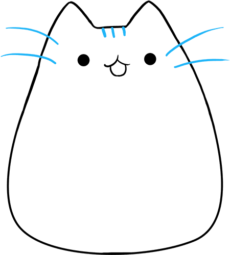 How To Draw Pusheen The Cat - Pusheen (680x678), Png Download