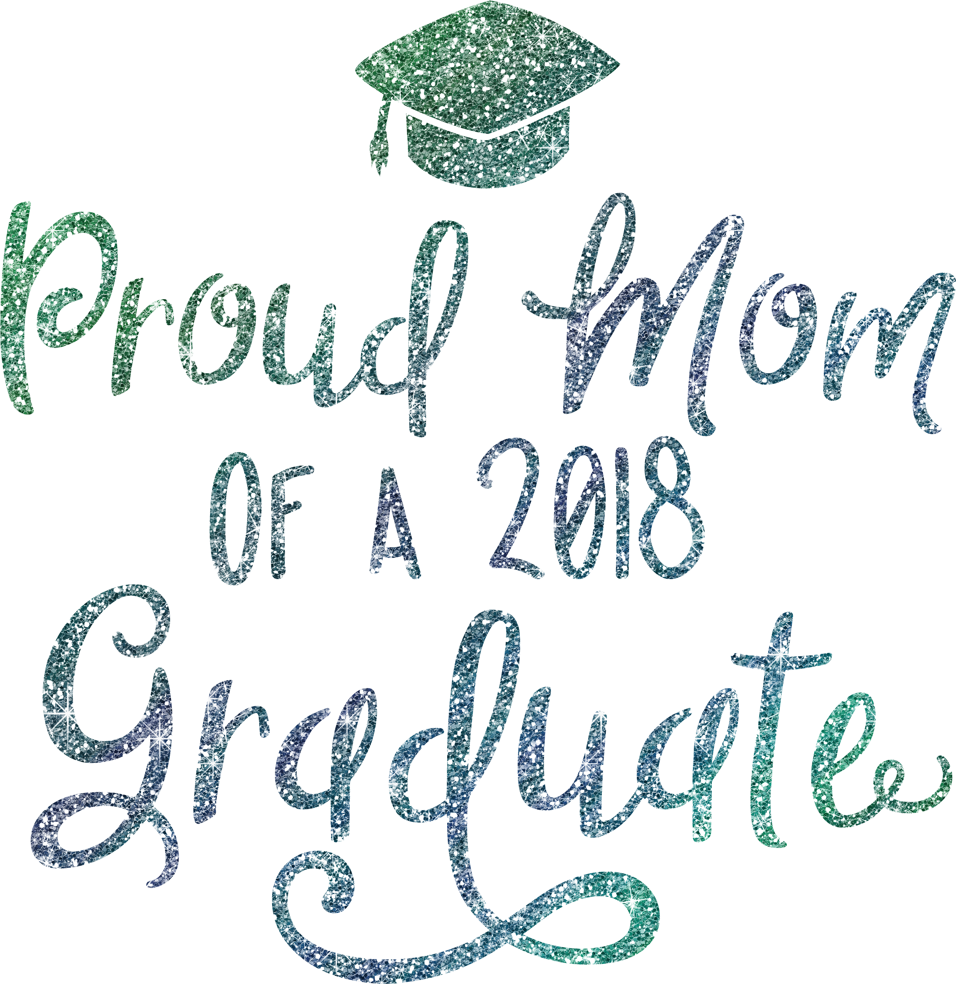 Proud Mom Of 2018 Graduate - Proud Mom Of A 2018 Graduate (3600x3600), Png Download