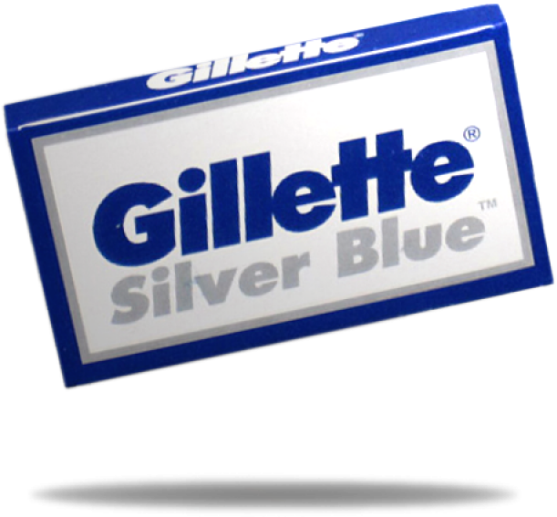 5 Gillette Silver Blue Double-edge Blades - Gillette Silver Blues Double Edge Blades, 5 Ct. (pack (800x800), Png Download