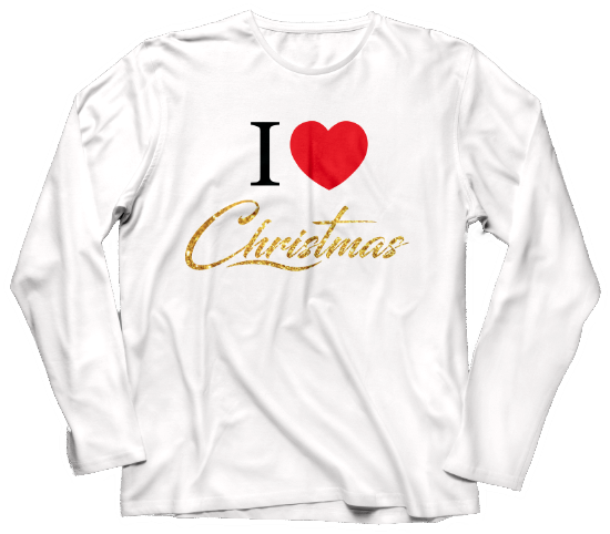T Shirt White Red Gold I Heart Cut (650x567), Png Download
