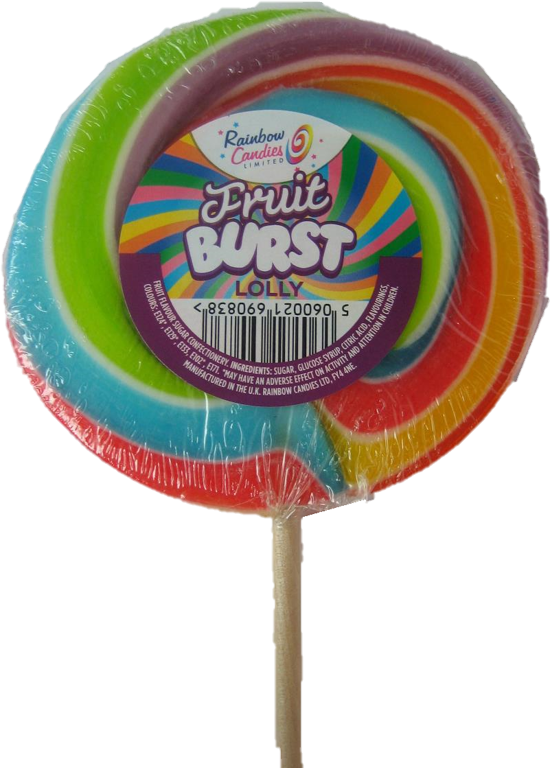 Arge Rock Wheels Fruit Burst Lollies 36 In A Box By - Candy (941x1254), Png Download