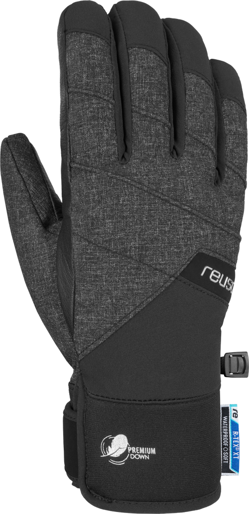 Febe R-tex Xt - Reusch Race Training R-tex Xt Glove Black / Yellow (500x1032), Png Download