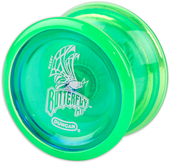 Duncan Butterfly Xt Ball Bearing Yo-yo - Duncan Butterfly Xt Yo-yo - Green (600x600), Png Download