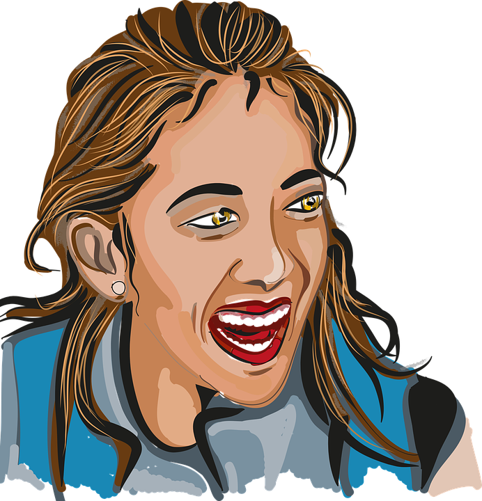 Emotions, Laugh, Happy, Funny, Emoticon, Smile - Laughter (692x720), Png Download