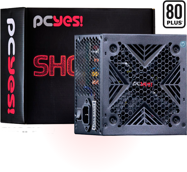 Fonte - Fonte Pcyes Shocker 500w 80 Plus White Pfc Ativo Atx (668x760), Png Download