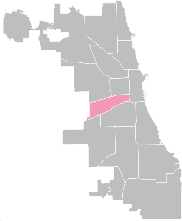 2015 Chicago Mayoral Election Map (612x749), Png Download