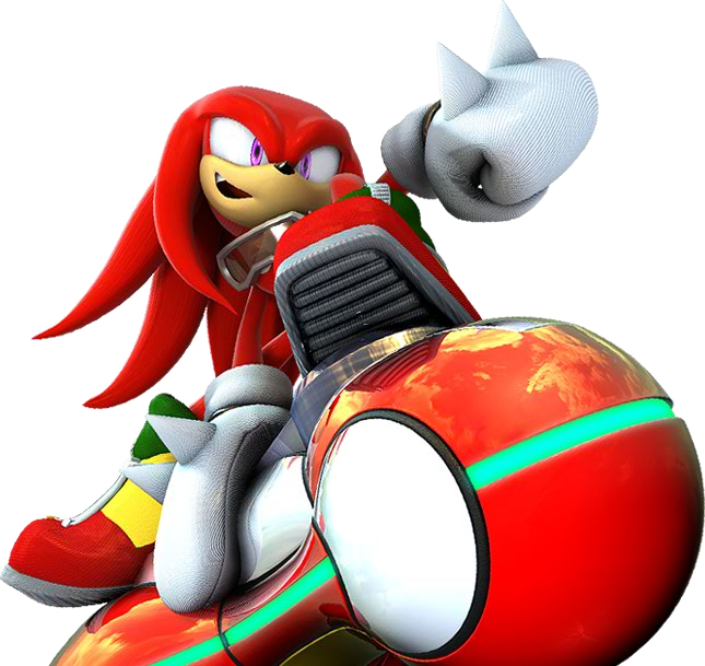 Sonic Riders Zero Gravity - Sonic Riders Zero Gravity Knuckles (645x609), Png Download