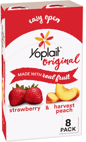 Yoplait Original Yogurt, Red Raspberry - 6 Oz Cup (600x600), Png Download