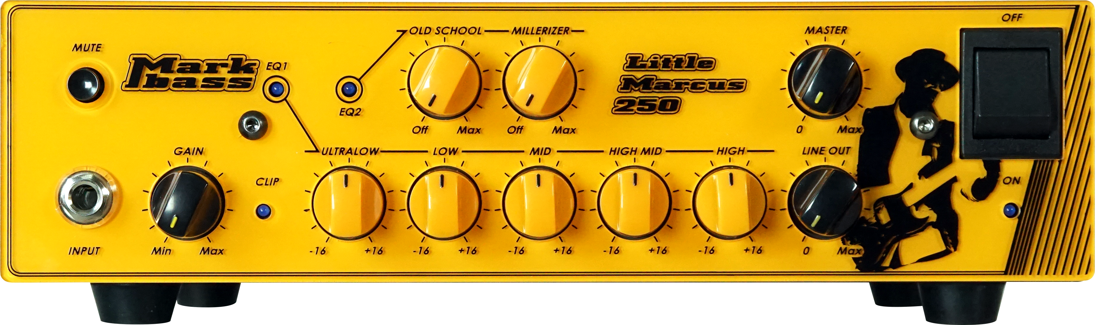 Marcus Miller Signature Heads - Markbass Marcus Miller Amp 250 (3726x1107), Png Download