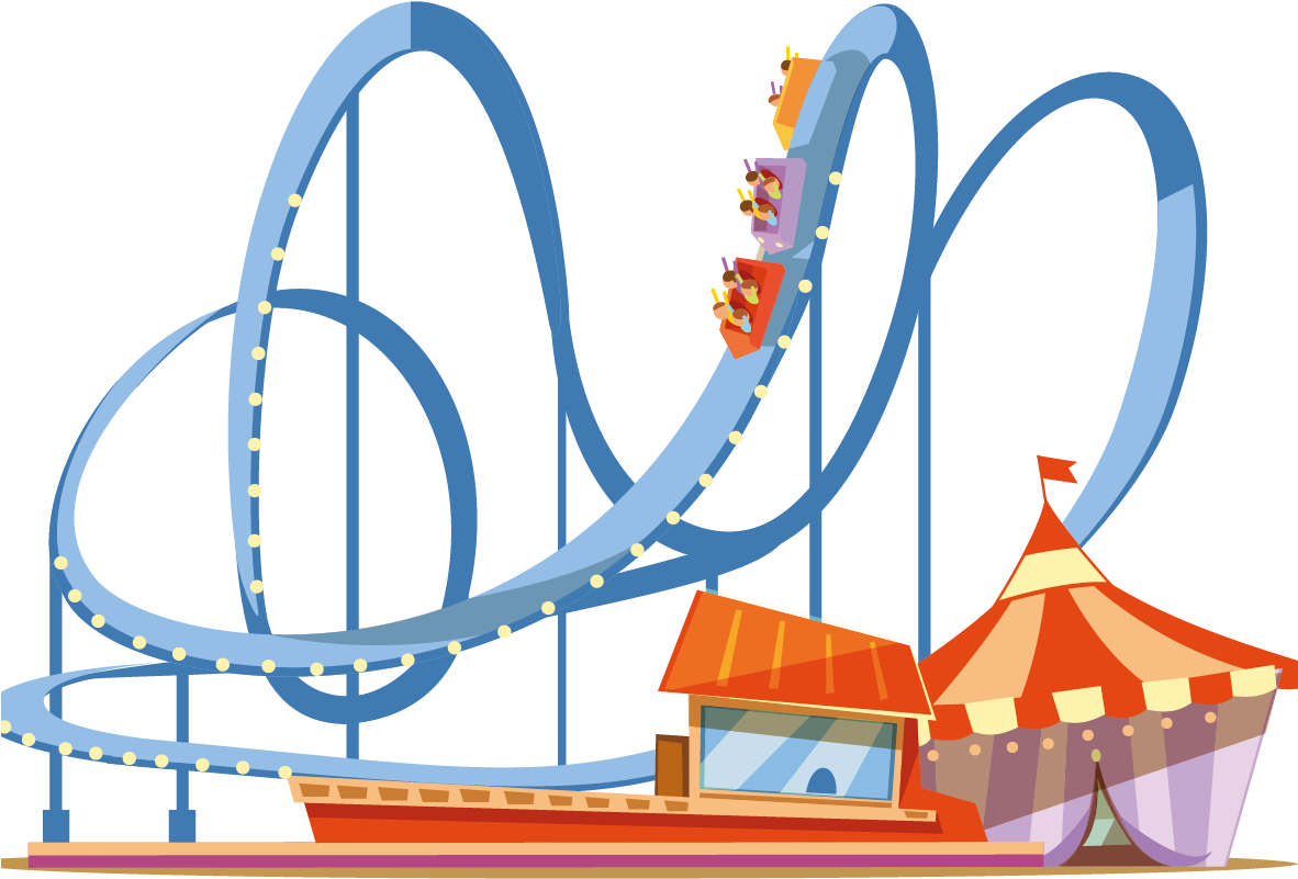 Svg Black And White Download Coney Island Universal - Roller Coaster Vector Png (1181x1181), Png Download