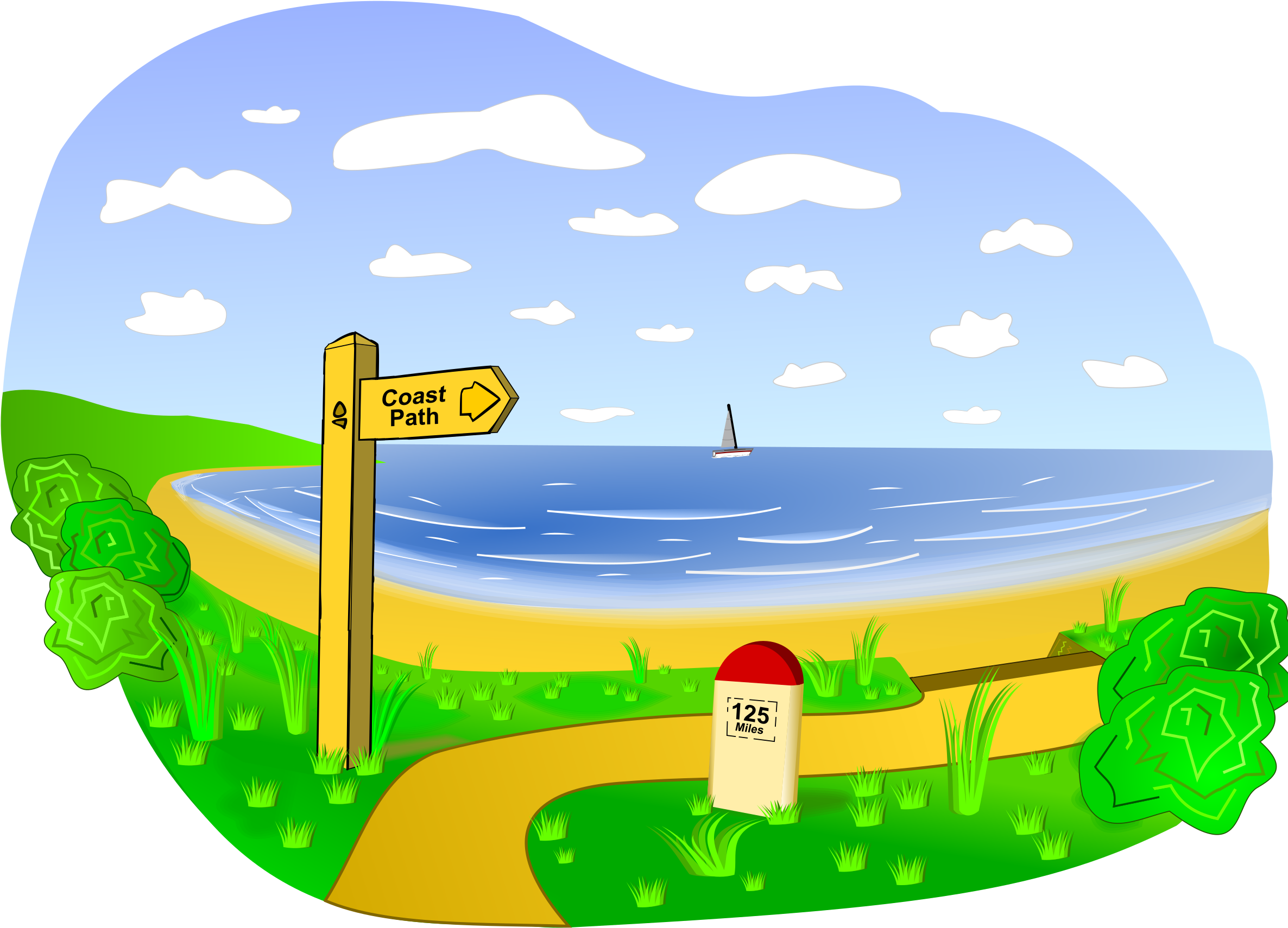 Free Coastal Cliparts - Clip Art (2400x2400), Png Download