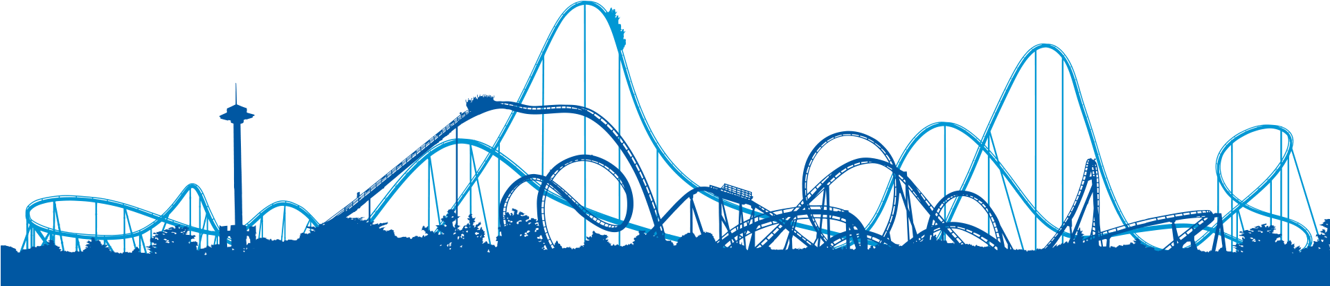 Skyline Portaventura - Skyline Port Aventura (1920x439), Png Download