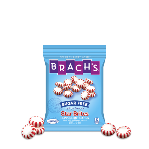 Brach's Sugar Free Peppermint Star Brites Candy - Brachs - Sugar Free Candy - Peppermint Star Brites (566x500), Png Download