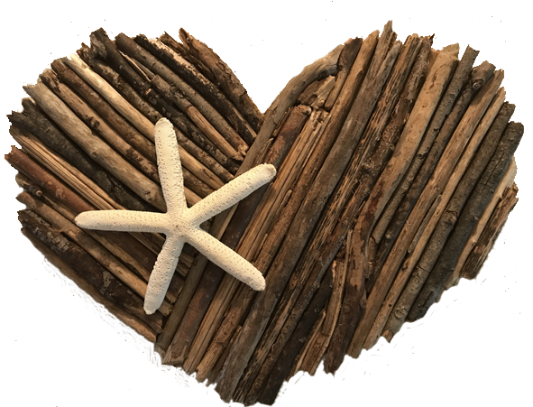 Driftwood Christmas Tree On Burlap With A Wood Backing - Wood (600x450), Png Download