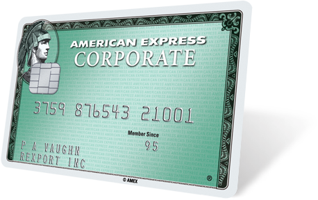Corporate Green Card - American Express Business (458x288), Png Download
