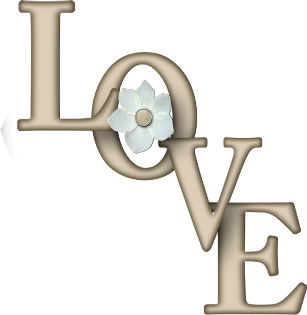 Freebie "love" Digi Scrapbook Word Art ***join 1,610 - Scrapbooking (378x400), Png Download