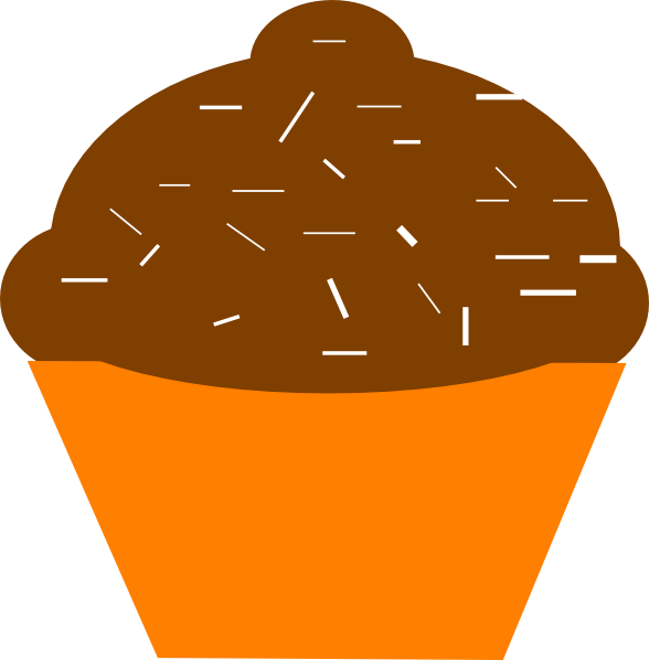 Dbv Easterblisselement - Orange Cupcake Clipart (588x598), Png Download