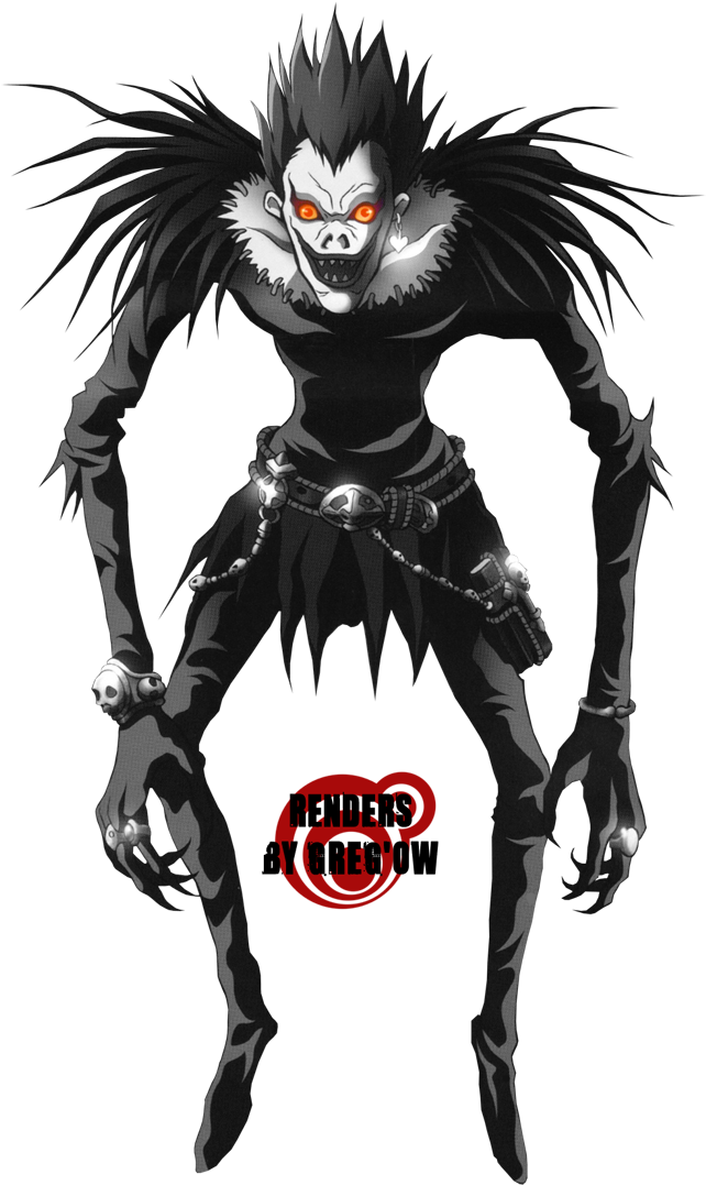 Http - //1 - Bp - Blogspot - Com/ Odguqakm9eby Rock911 - Death Note Ryuk Reference (653x1100), Png Download