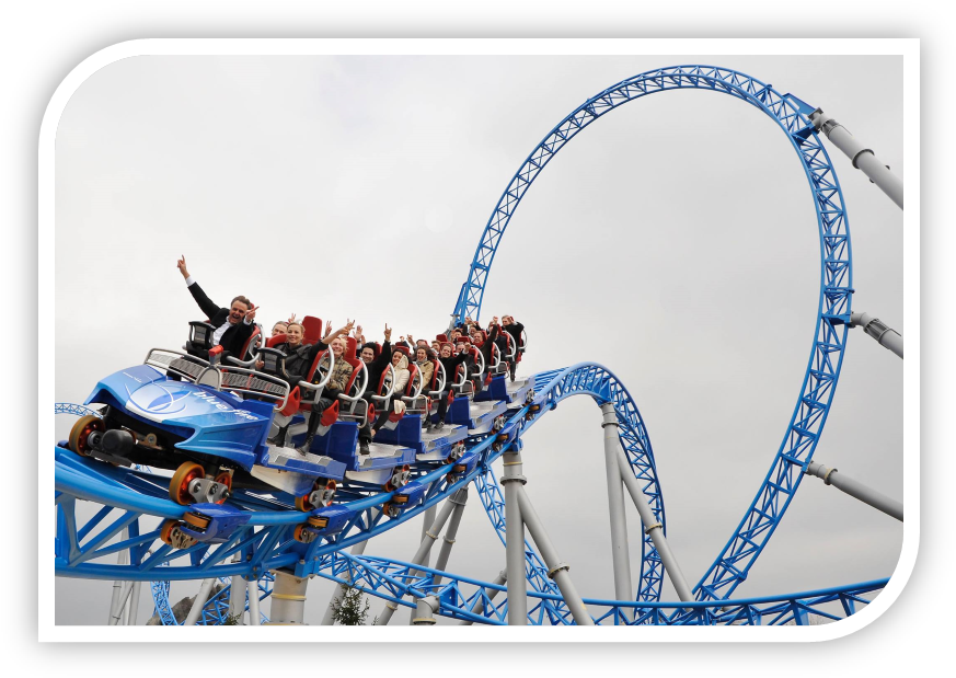 Rollercoaster Video Zoom - Da Nong Vietnam Theme Park (889x635), Png Download