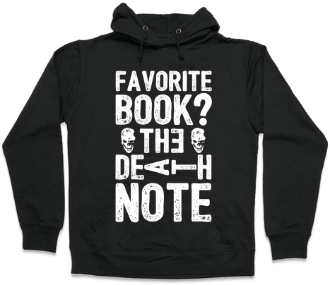 The Death Note Hooded Sweatshirt - Pupcake Hoodie: Funny Hoodie From Lookhuman. Funny (484x484), Png Download