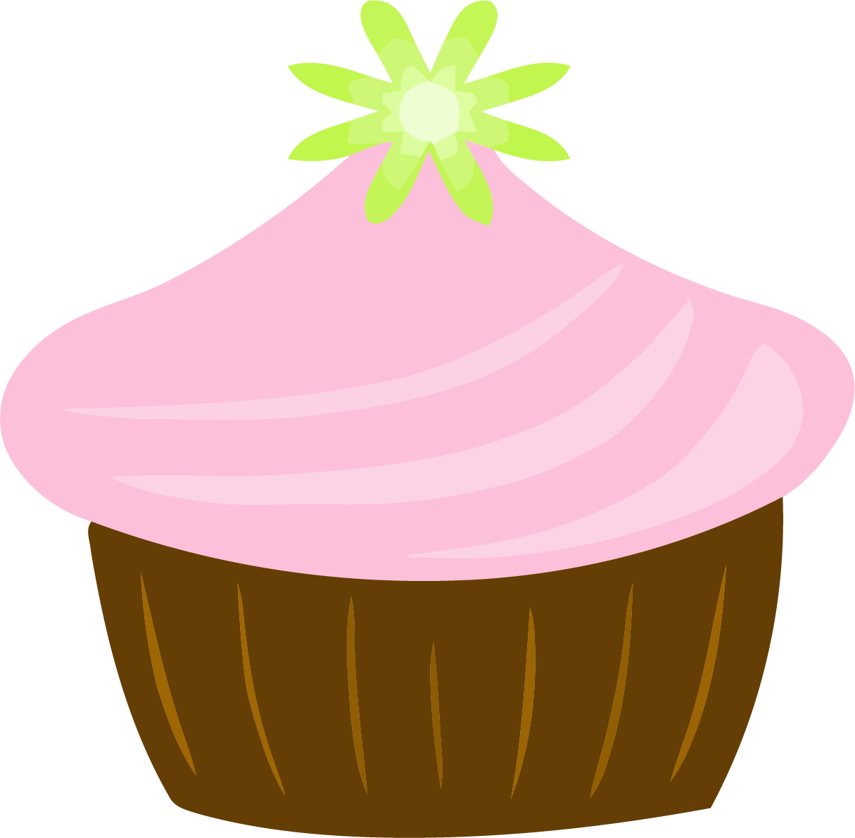 Choco Cupcake Clipart Png - Cupcake Clip Art (1215x1190), Png Download
