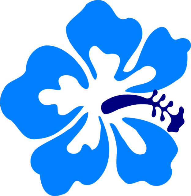 Lei Hawaii Clipart Pretty Flower Pencil And In Color - Luau Flower Clip Art (624x640), Png Download