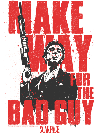 Scarface Make Way Juniors T-shirt - Poster (338x482), Png Download