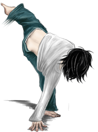 L Wallpaper With A Tennis Player, A Tennis Pro, And - Manga (500x484), Png Download