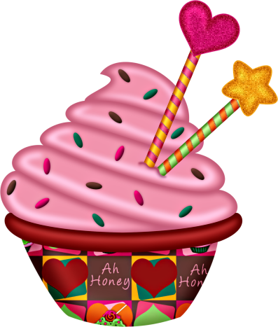 Фото, Автор ✿lili@ ✿ На Яндекс - Cup Cakes Clipart Png (397x467), Png Download