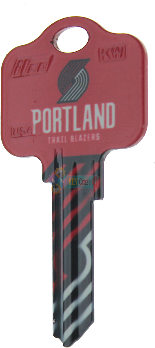 Kw1 Nba Portland Trail Blazers - Table Tennis Racket (626x1395), Png Download