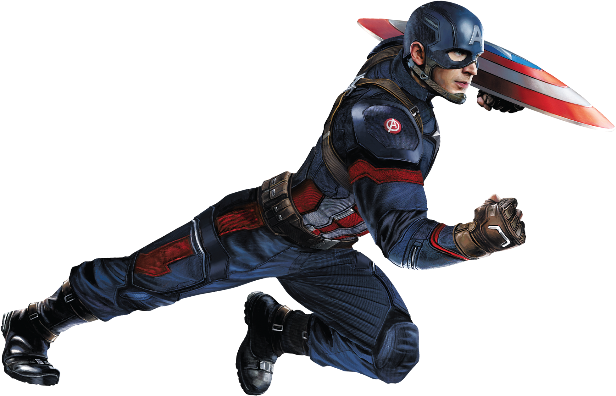 Civil War Cap 3 Char Art - Captain America Civil War Png (2071x1373), Png Download
