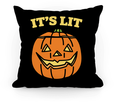 It's Lit Jack O' Lantern Pillow - She's Beauty She's Grace She Ll Punch You In The Face (484x484), Png Download