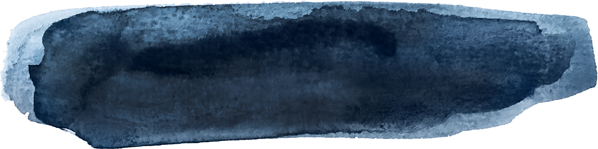 Watercolor - Watercolor Navy Blue Png (1972x518), Png Download