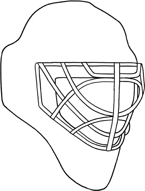 Hockey Helmet Logo Goalie (514x673), Png Download