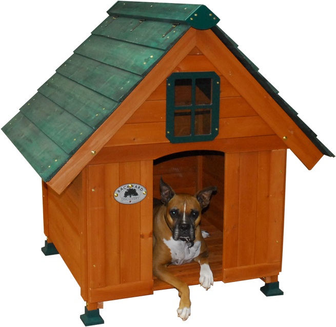 Backyard Discovery's Deluxe Wooden Dog Houses Are A - House (1200x680), Png Download