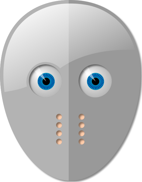 Hockey Mask And Eyes Clipart Png (467x600), Png Download