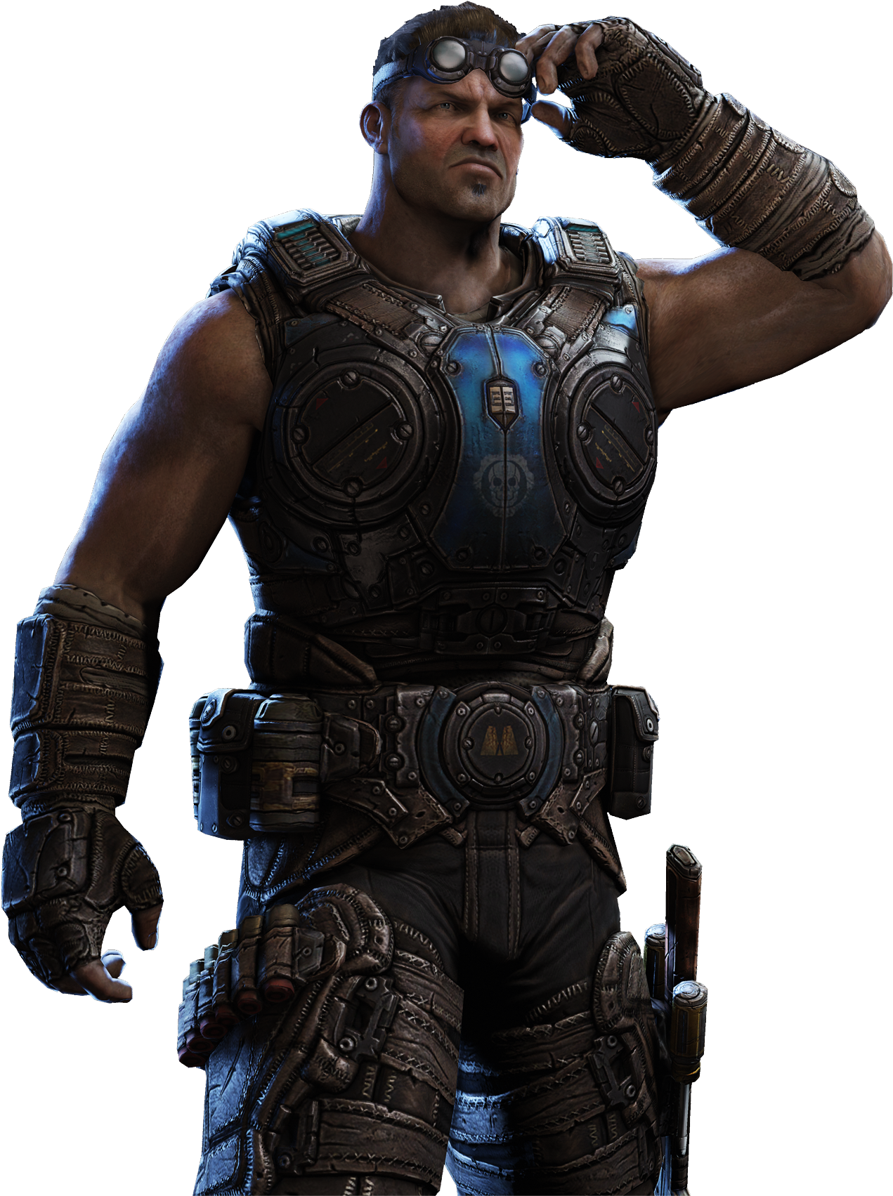 Gears Of War Png File - Damon Baird Gears Of War 3 (1394x1786), Png Download