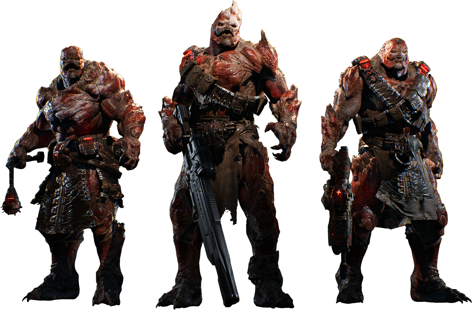 Gears Of War Png Transparent Images - Gears Of War 4 Characters Png (1920x1080), Png Download