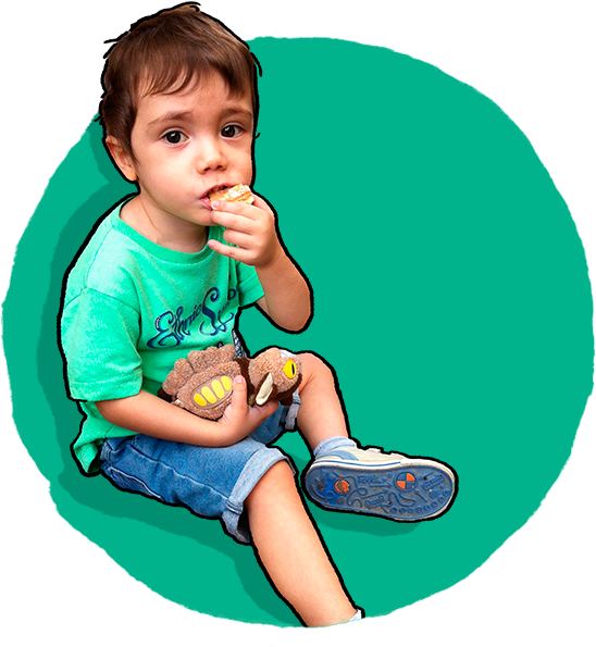 Bernat Is A Little Boy Who Suffers From “pyruvic Kinase - Sitting (548x595), Png Download