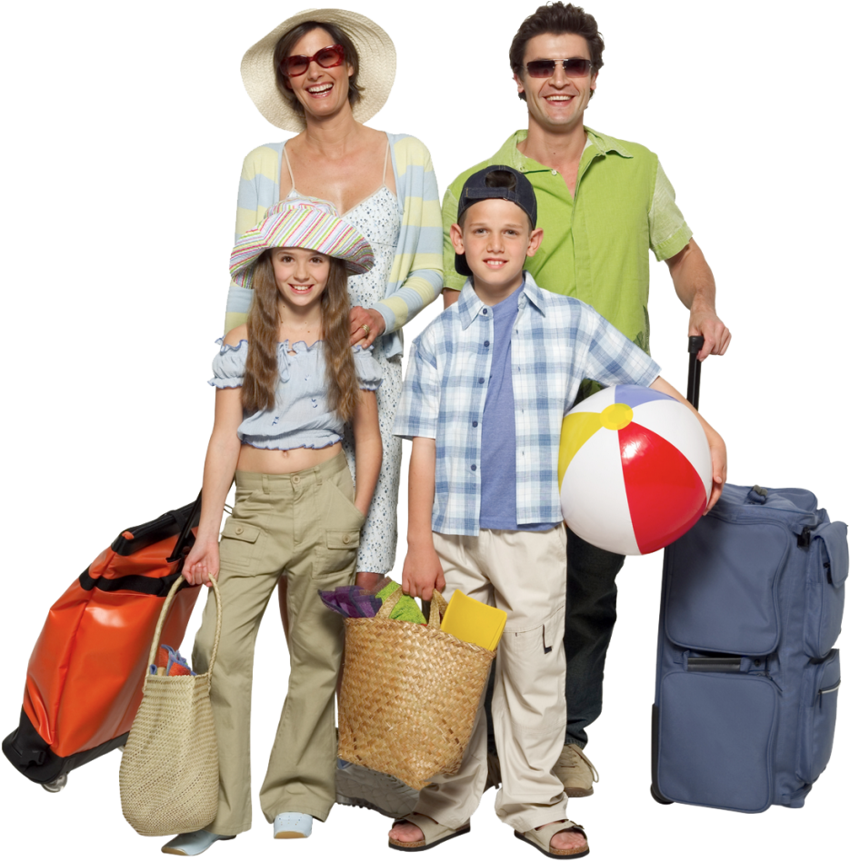 Vacation Png Image - Family Trip Png (1024x954), Png Download
