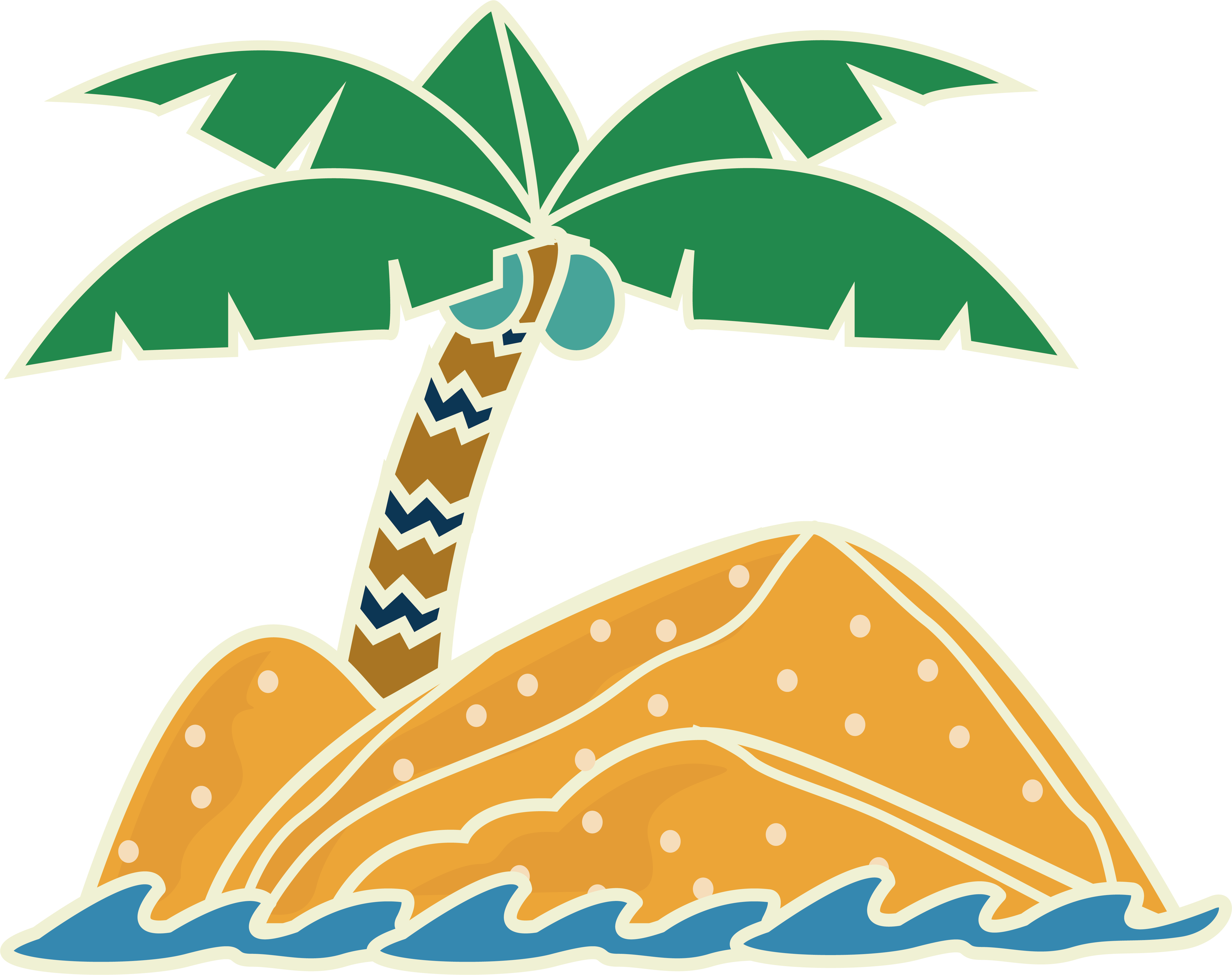 Travel Clip Art Beach - Drawing (5008x3964), Png Download